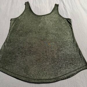 Women’s Maurice’s Black Shimmery Tank Top L - NWT